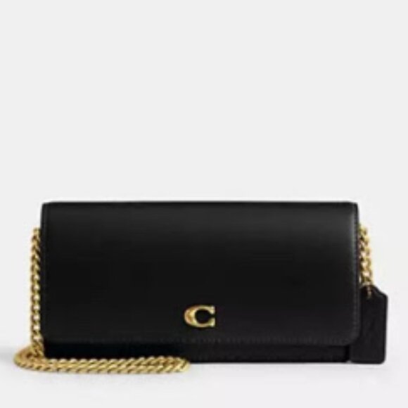 COACH Evie Long Wallet with Chain - Picture 1 of 8